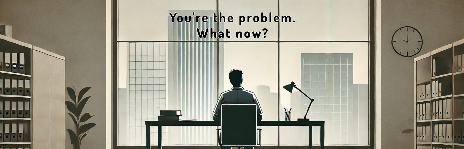You’re the Problem. What Now?
